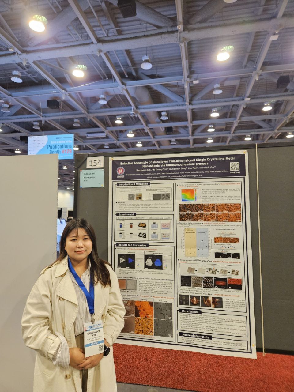 APPND researcher presenting metal nanosheet research at MRS 2023